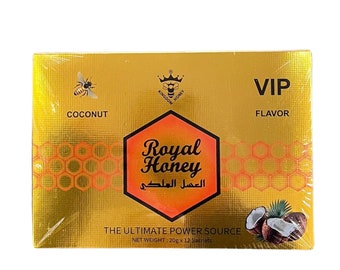 VIP Royal Kingdom Coconut Flavor Honey (20g x 12) |Pack of 1