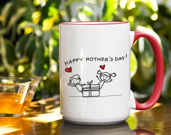 Taza especial para mamá, mamá de fútbol, regalo de entrenador de hockey, taza envolvente para mamá, idea de regalo del día de la madre, taza de café personalizada, taza para mamá de hijo