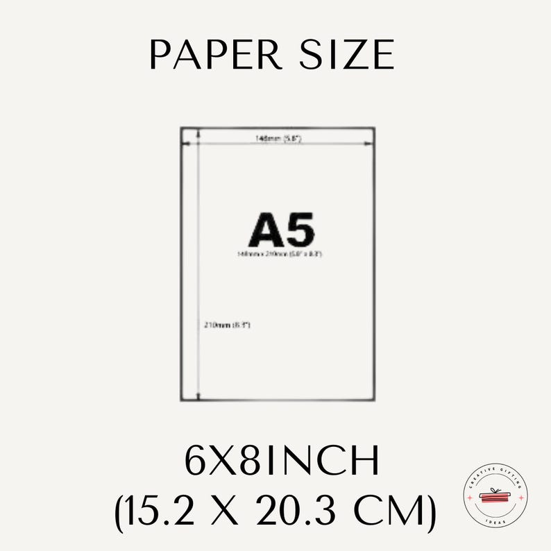 Owl Printable Lined Paper: A5 PDF Digital Notebook Template for ...