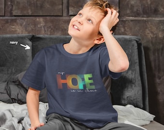 Kids Shirt my HOPE is on Jesus christlicher Glaube,  Hoffnung, Bibelvers, Familie, Geschwister, Geschenk,
