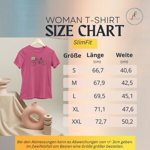 Slim Fit christliches T-Shirt, Bibelvers Freuet Euch allezeit, modern & Zeitlos, Fahrrad, Glaube, Geschenk Muttertag Bild 8