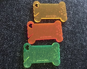 Stardust bobbins for yarn floss and thread - bright colors