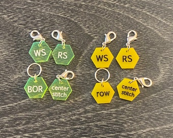 Set of clasped stitch marker for knitting and crochet- set of 4