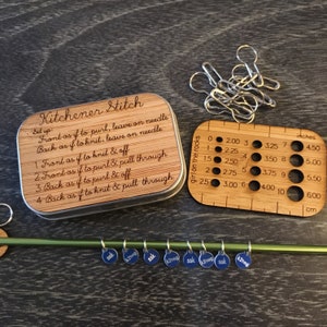 Kitchener Stitch Notions Box and Sock stitch Markers