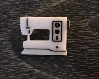Bernina record 830 sewing machine lapel pin small - Acrylic