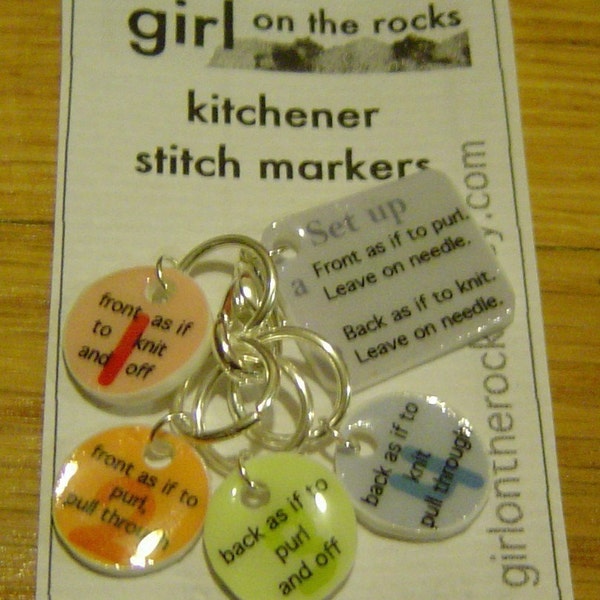 Kitchener stitch markers