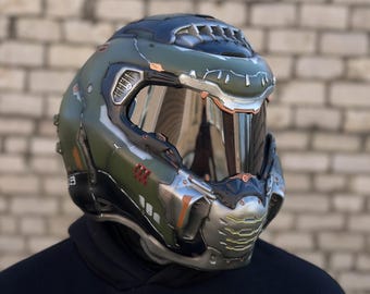 DoomGuy-helm van Doom Eternal voor cosplay en airsoft! GRATIS US Сustoms Duty!
