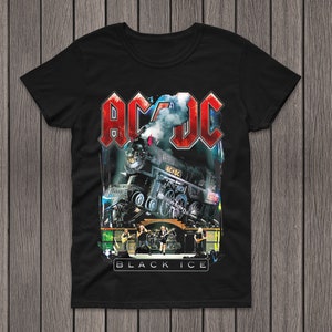 T-shirt AC/DC, regali per i fan della maglietta ACDC, maglietta grafica Acdc, maglietta retrò Acdc, maglietta della band Acdc, maglietta del tour Acdc, regali Acdc immagine 1