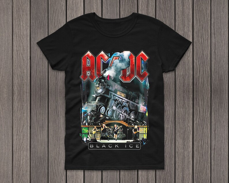 T-shirt AC/DC, regali per i fan della maglietta ACDC, maglietta grafica Acdc, maglietta retrò Acdc, maglietta della band Acdc, maglietta del tour Acdc, regali Acdc immagine 1