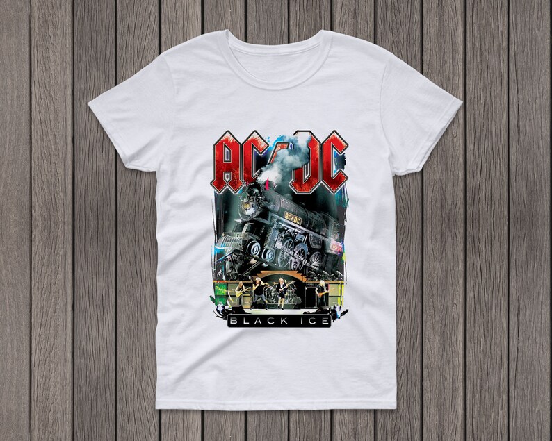 T-shirt AC/DC, regali per i fan della maglietta ACDC, maglietta grafica Acdc, maglietta retrò Acdc, maglietta della band Acdc, maglietta del tour Acdc, regali Acdc immagine 2