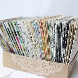 Mini Envelopes, Journaling Pockets, Junk Journal Supply, Scrapbook Supply, Paper Embellishments, Tuck Spots
