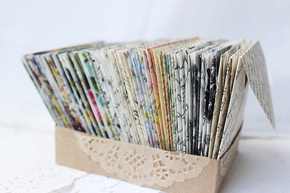 Mini Envelopes, Journaling Pockets, Junk Journal Supply, Scrapbook Supply, Paper Embellishments, Tuck Spots
