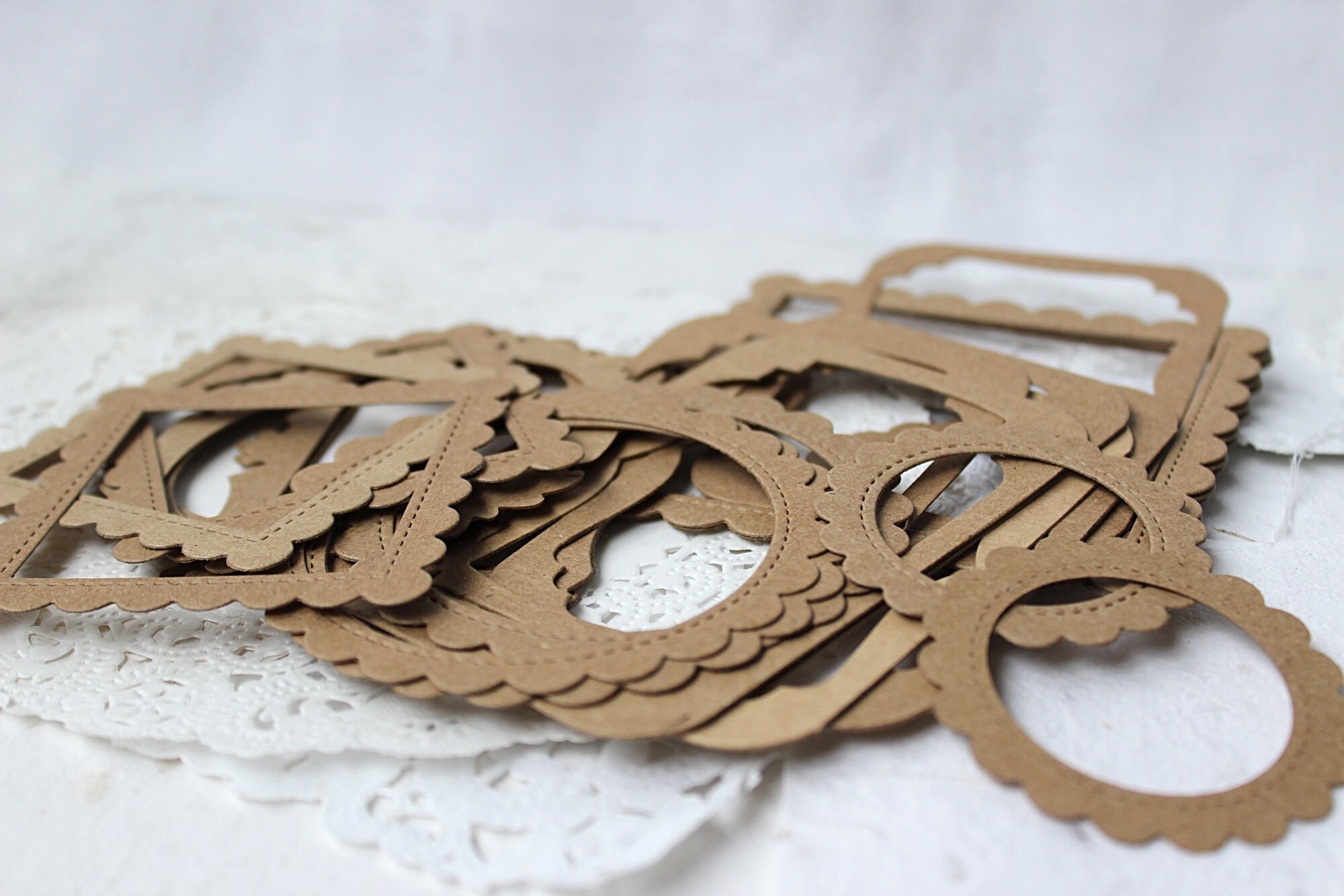 Kraft Cardstock Frames Junk Journal Supply Small Frames Etsy