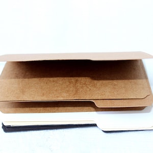 Mini Kraft File Folders - Scrapbook, Junk Journal Supply - Set of 12