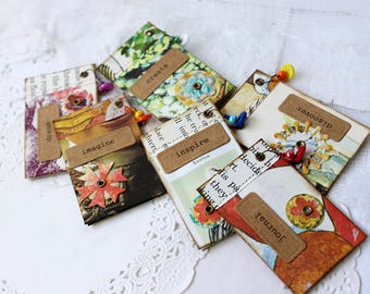 Hidden Paperclips, Altered Paper Clips, Junk Journal Supply, Paperclip Bookmarks