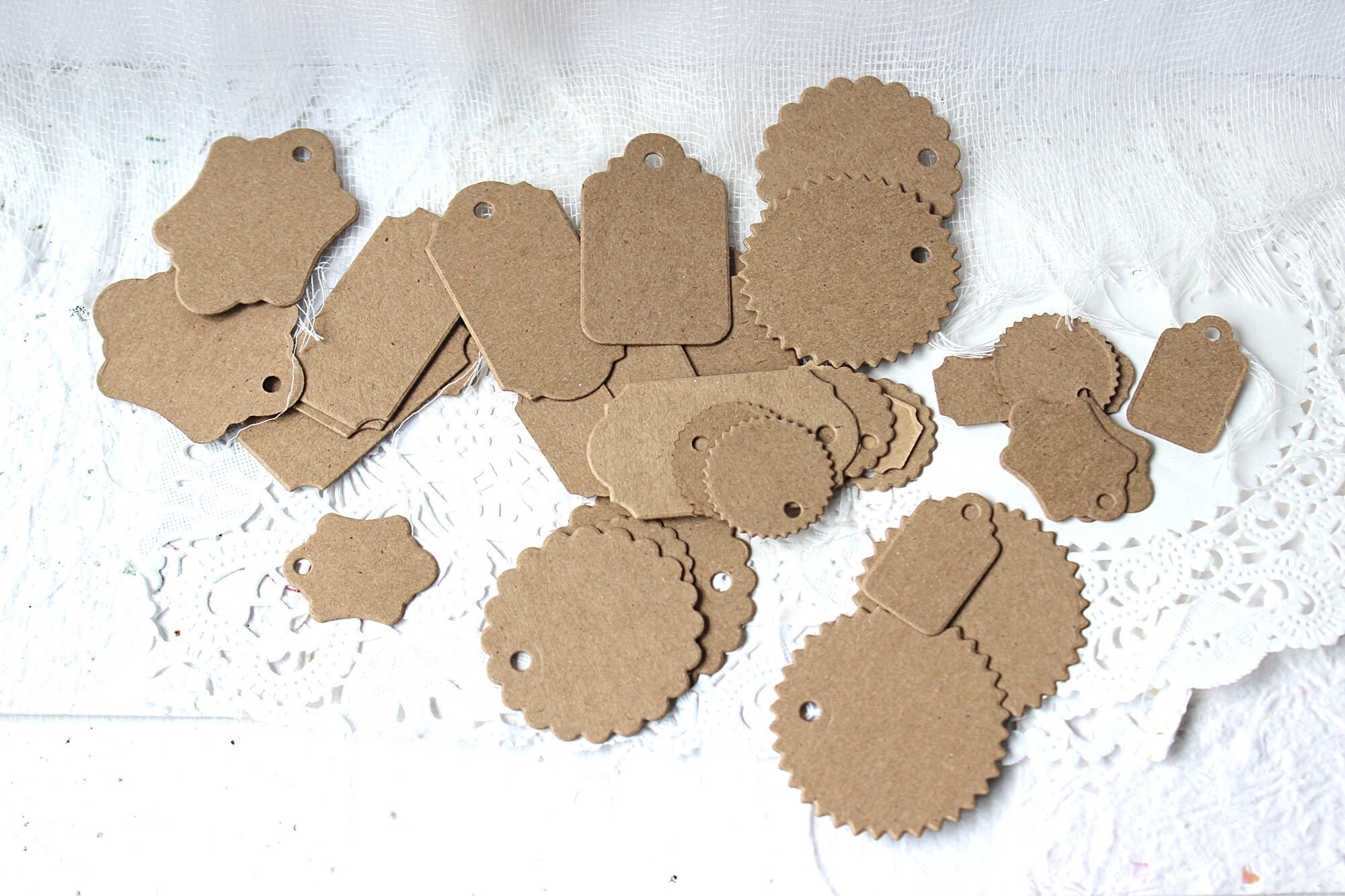 Chipboard Tags Mini Tags Junk Journal Supply Tags Etsy
