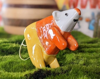 Ceramic candy corn mouse Science from Adventure time one of a kind handmade
