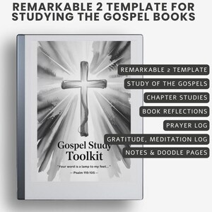 reMarkable 2 Verktygslåda för evangeliestudier: Bibelstudiedagbok (PDF-mall)