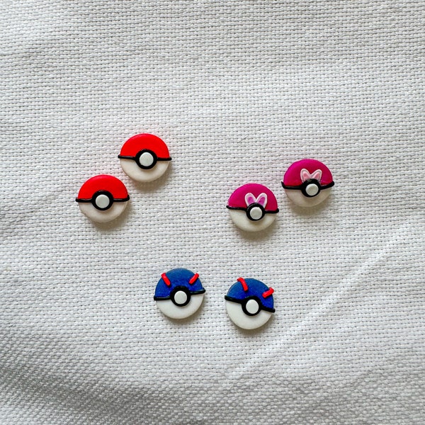 Pokeball Earring Stud Pack | Pokemon Earrings