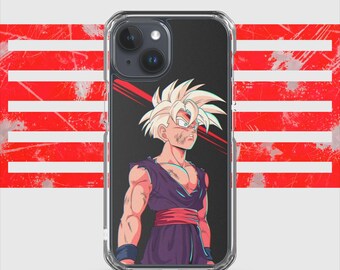 Cover dragon Ball iPhone trasparente gohan