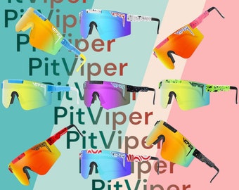 Kinder/Jugendliche/Erwachsene Pit Viper Sonnenbrillen | Pit Viper Gläser | Unisex Junge Mädchen Cool | UV400 Sport Sonnenbrillen |Brille für Kinder Geschenk für Ihn Sie