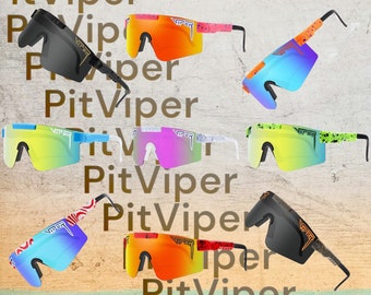 Kinder/Jugendliche/Erwachsene Pit Viper Sonnenbrillen | Pit Viper Gläser | Unisex Junge Mädchen Cool | UV400 Sport Sonnenbrillen |Brille für Kinder Geschenk für Ihn Sie