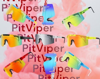 Kinder/Jugendliche/Erwachsene Pit Viper Sonnenbrillen | Pit Viper Gläser | Unisex Junge Mädchen Cool | UV400 Sport Sonnenbrillen |Brille für Kinder Geschenk für Ihn Sie