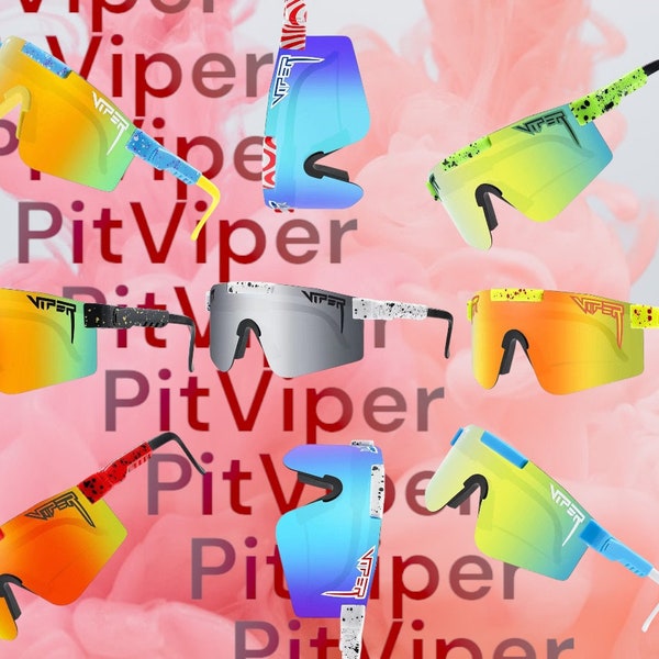 Kinder/Jugendliche/Erwachsene Pit Viper Sonnenbrillen | Pit Viper Gläser | Unisex Junge Mädchen Cool | UV400 Sport Sonnenbrillen |Brille für Kinder Geschenk für Ihn Sie