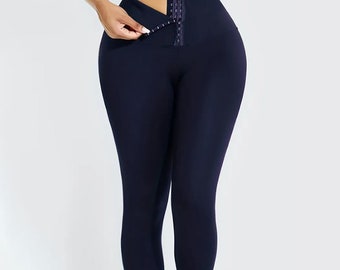 Leggings ventre plat pour femme - Séchage rapide, rehaussement des fesses, pantalons de sport galbant, leggings de yoga taille haute avec ceinture abdominale