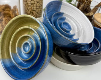 3 cup Ceramic Slow Feeder Bowl, No micro-plastics