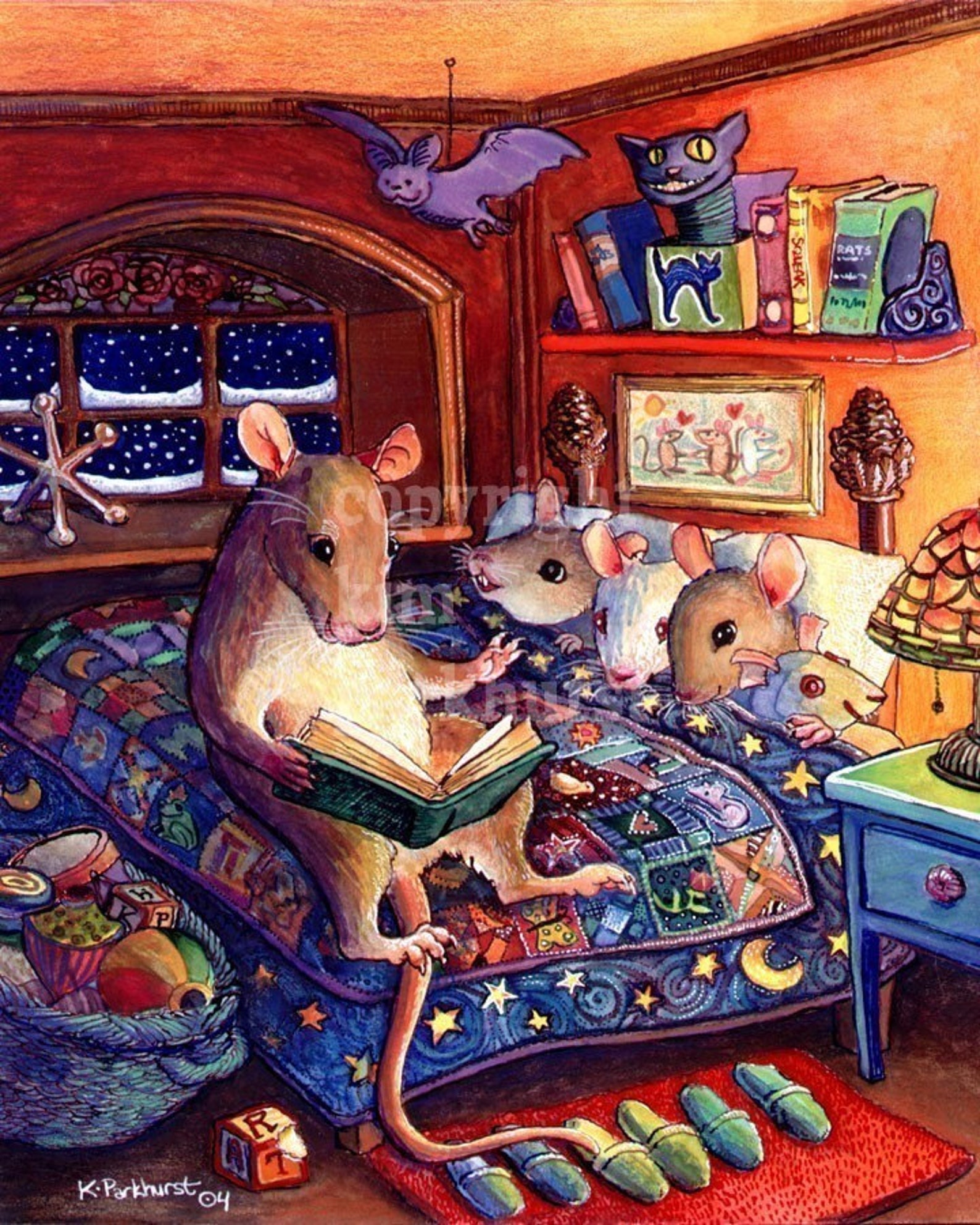 Спокойной мыши. Уютные иллюстрации. Уютные милые иллюстрации. Домик для мышей. Уютные книжные иллюстрации.
