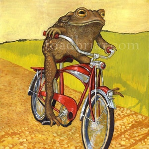 Bike Toad Signed Print