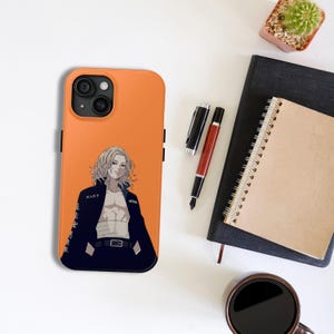 Manjiro Sano, Impact Tough Case, aesthetic design, (iPhone 16, iPhone 15, iPhone 14) | Tokyo Revengers design.