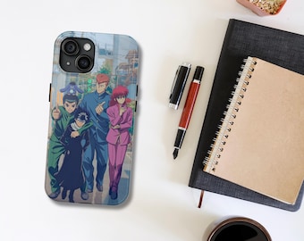 Yu Yu Hakusho, Impact Tough Case, aesthetic design, (iPhone 16, iPhone 15, iPhone 14, iPhone 13, iPhone 12, iPhone 11) Yu Yu Hakusho design.
