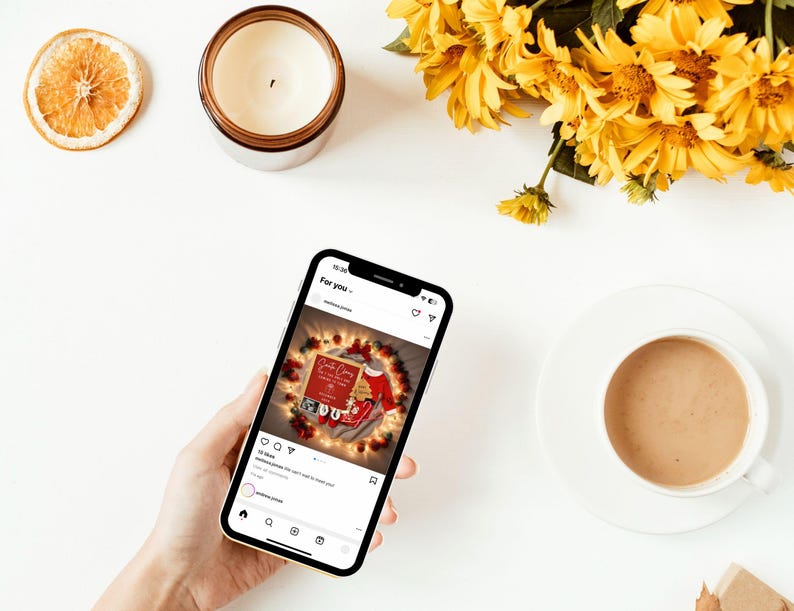 Christmas Themed Pregnancy Announcement, Editable Baby Reveal, Digital Canva Template, Xmas Baby Announcement, Personalized Bay Reveal