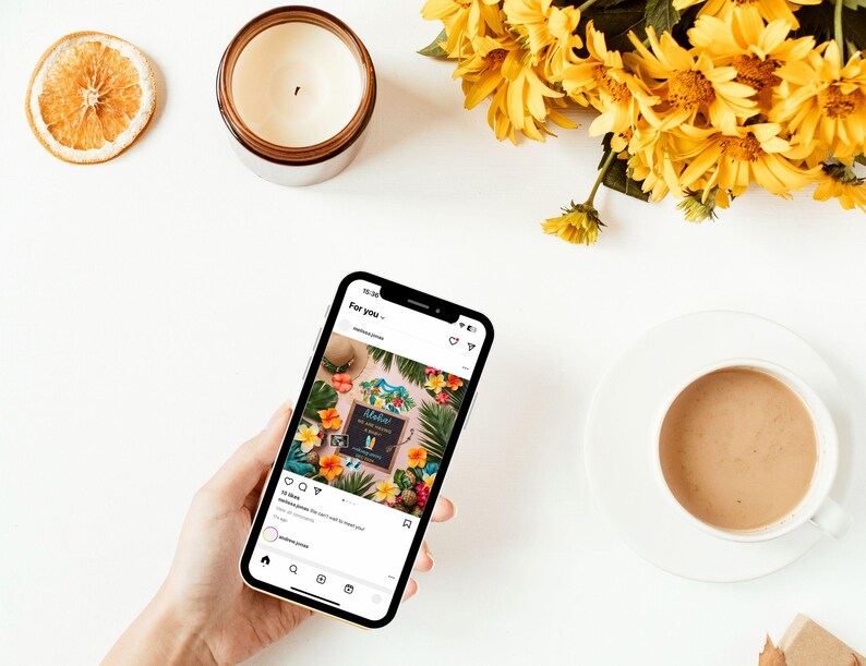 Aloha Pregnancy Announcement, Hawaii Baby Reveal, Surfing Pregnancy Reveal, Digital Canva Template, Surf Themed Baby Reveal