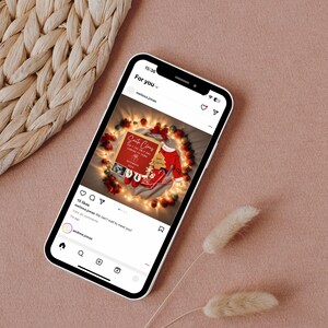 Christmas Themed Pregnancy Announcement, Editable Baby Reveal, Digital Canva Template, Xmas Baby Announcement, Personalized Bay Reveal