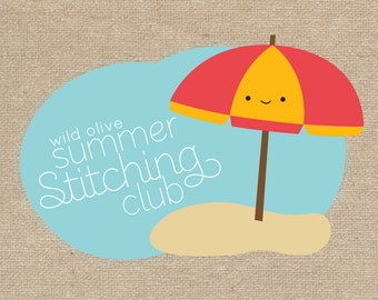 Summer Stitching Club - Borduurpatronen en Engels Paper Piecing Mini Quilt Project
