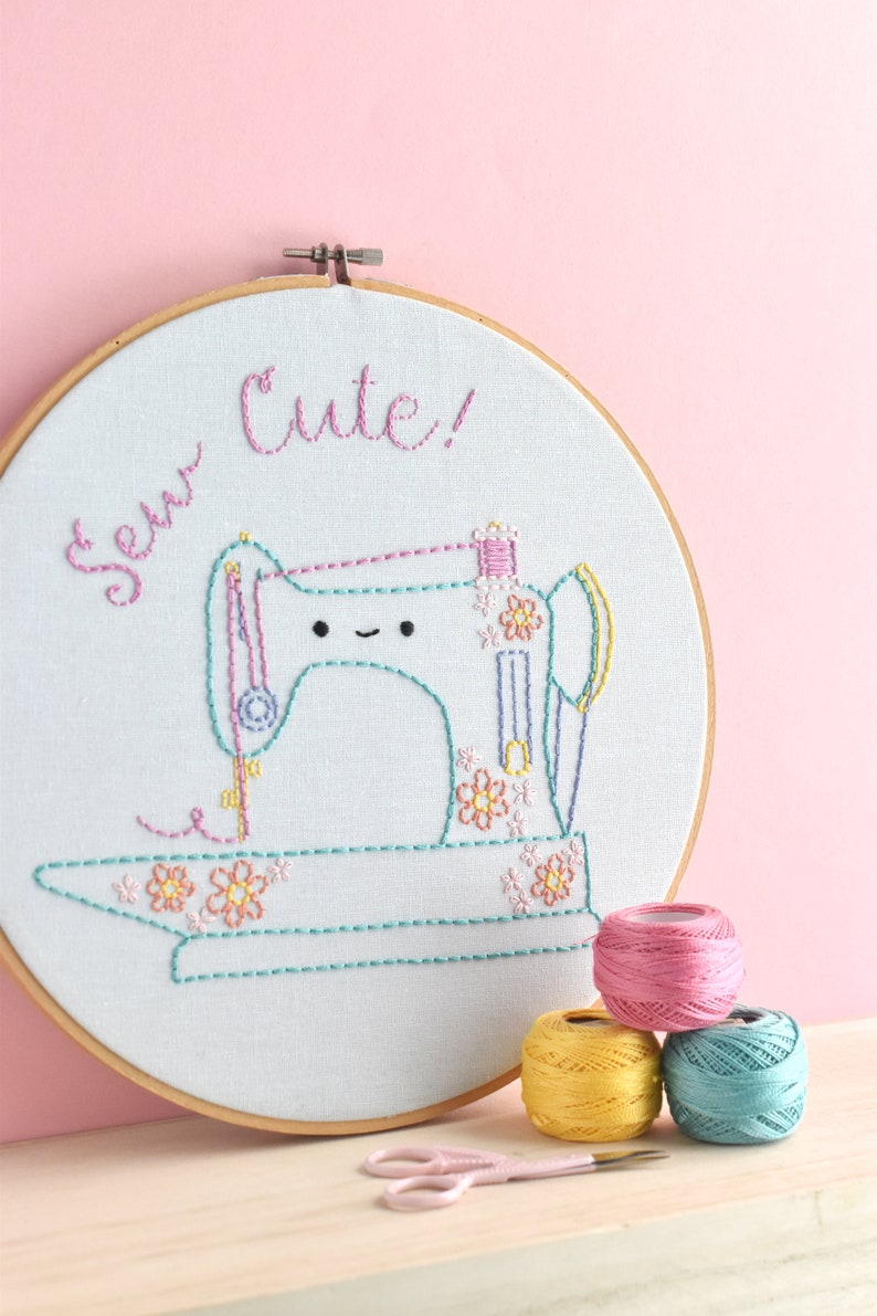 Sew Cute PDF Hand Embroidery Pattern image 8