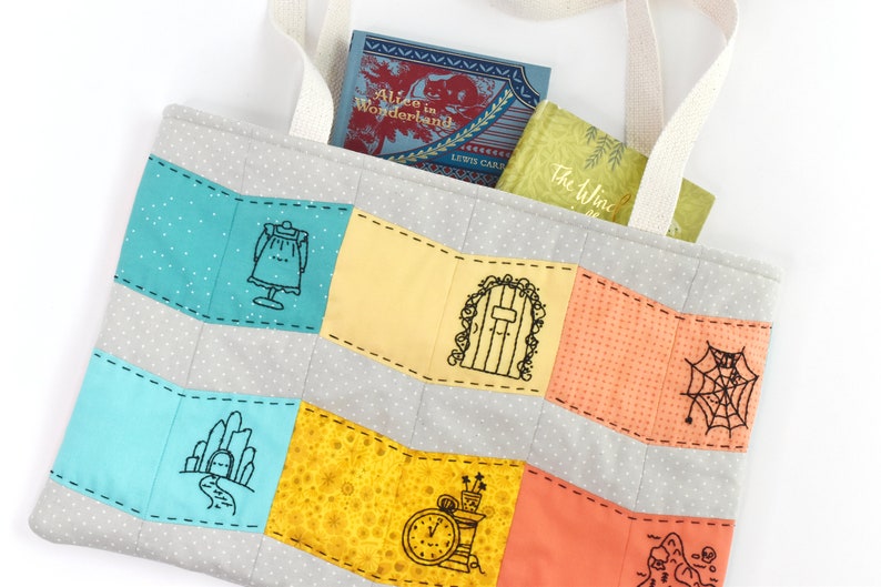 Sommer Reading Stitching Club Embroidery & EPP Book Bag Projekt Bild 6