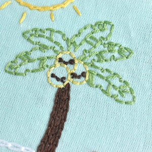 Hello Summer PDF Hand Embroidery Pattern image 4