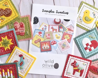 Svenska Sweeties Felt Ornament Pattern - Printed Pattern Booklet
