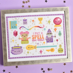 I Put a Spell on You  - Kawaii Spooky Magic PDF Cross Stitch Pattern
