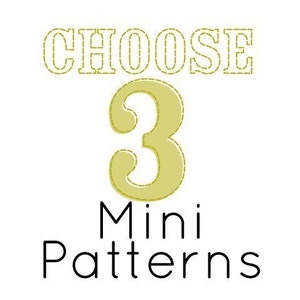 Choose Any 3 PDF Mini Embroidery Patterns