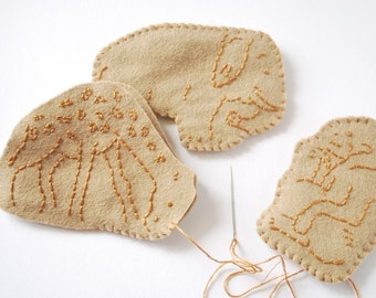 Animal Crackers - Circus and Zoo Cookies Embroidery and Handsewing Pattern
