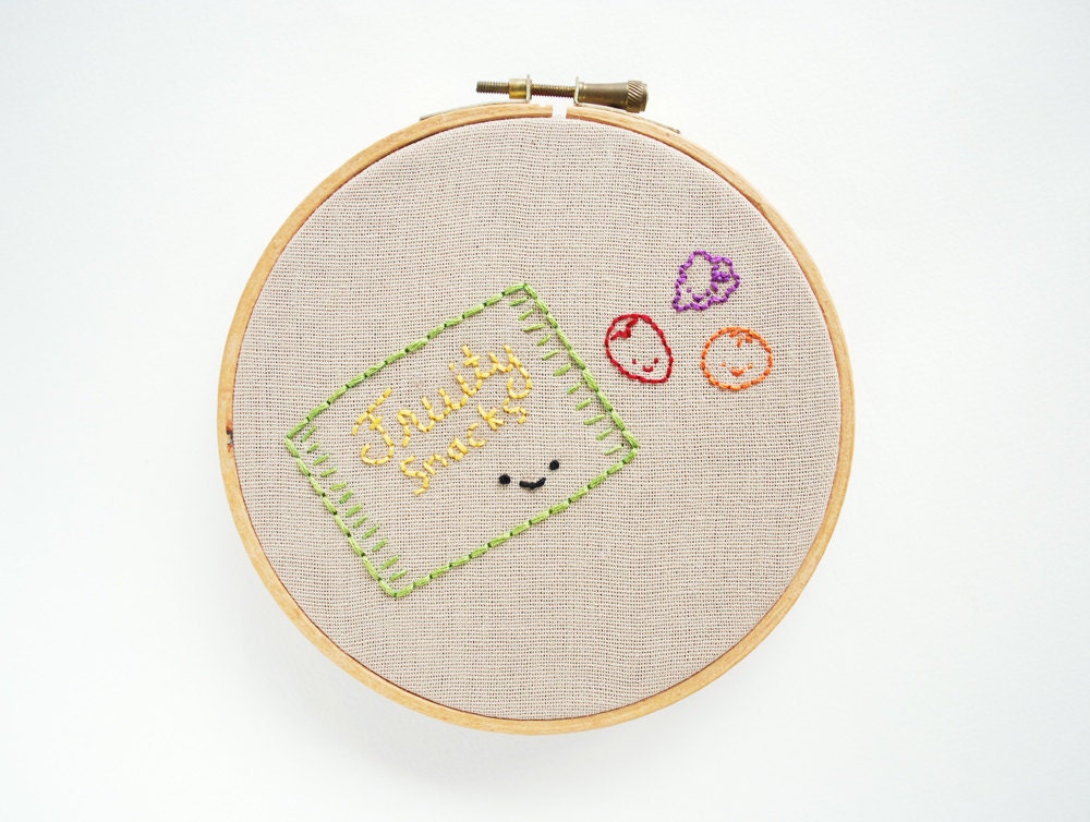 Snack Time - Tasty Treats Digital Hand Embroidery Pattern - Etsy