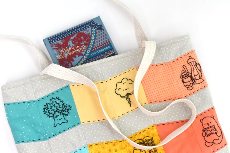 Sommer Reading Stitching Club Embroidery & EPP Book Bag Projekt Bild 2