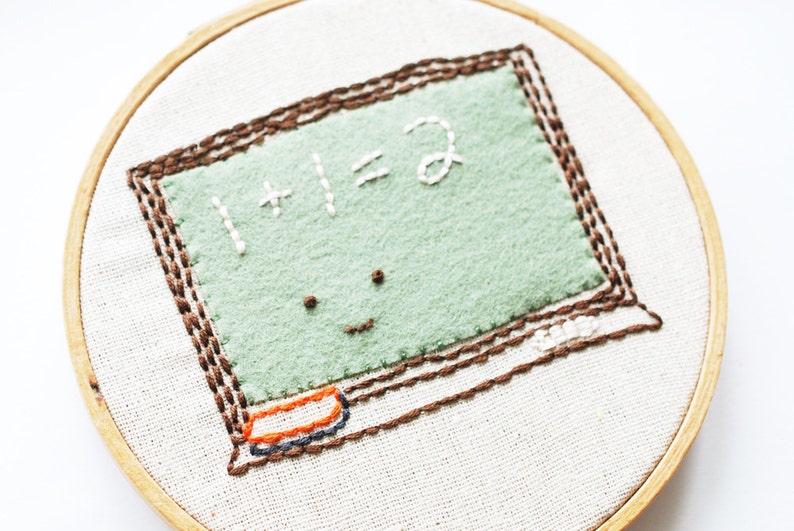 Homework Helpers Back to School Embroidery Pattern image 1