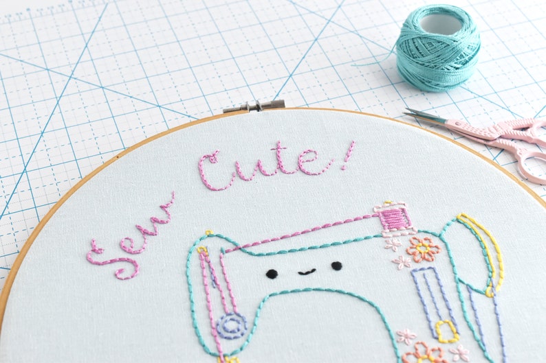 Sew Cute PDF Hand Embroidery Pattern image 9