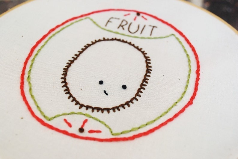 PDF Embroidery Pattern Fruit Produce Pals image 1